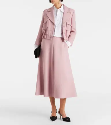Dorothee Schumacher Layered Coolness organza-trimmed cropped jacket | Thumbnail 4 Dorothee Schumacher Layered Coolness organza-trimmed cropped jacket | Thumbnail 4