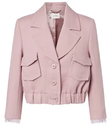 Dorothee Schumacher Layered Coolness organza-trimmed cropped jacket | Thumbnail 1 Dorothee Schumacher Layered Coolness organza-trimmed cropped jacket | Thumbnail 1