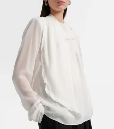 Dorothee Schumacher Sheer Twist georgette blouse | Thumbnail 6 Dorothee Schumacher Sheer Twist georgette blouse | Thumbnail 6