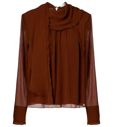 Dorothee Schumacher Sheer Twist georgette blouse | Thumbnail 1 Dorothee Schumacher Sheer Twist georgette blouse | Thumbnail 1