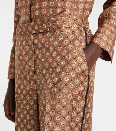 Dorothee Schumacher Graphic Dreams printed silk twill palazzo pants | Thumbnail 3 Dorothee Schumacher Graphic Dreams printed silk twill palazzo pants | Thumbnail 3