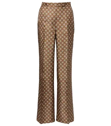 Dorothee Schumacher Graphic Dreams printed silk twill palazzo pants | Thumbnail 1 Dorothee Schumacher Graphic Dreams printed silk twill palazzo pants | Thumbnail 1