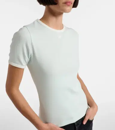Courreges Courrèges Signature logo cotton T-shirt | Thumbnail 5 Courreges Courrèges Signature logo cotton T-shirt | Thumbnail 5