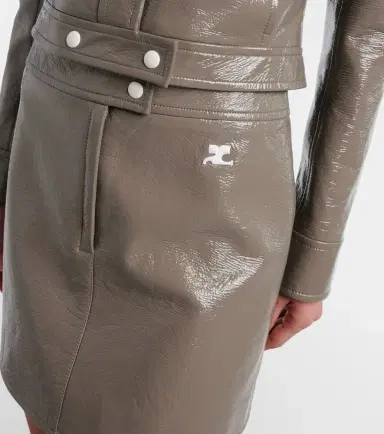 Courreges Courrèges Vinyl miniskirt | Thumbnail 4 Courreges Courrèges Vinyl miniskirt | Thumbnail 4