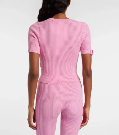 Courrèges Courrèges Logo ribbed-knit crop top | Thumbnail 5 Courrèges Courrèges Logo ribbed-knit crop top | Thumbnail 5