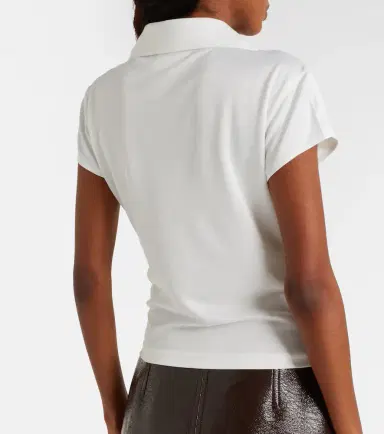Courreges Courrèges Logo jersey polo shirt | Thumbnail 2 Courreges Courrèges Logo jersey polo shirt | Thumbnail 2