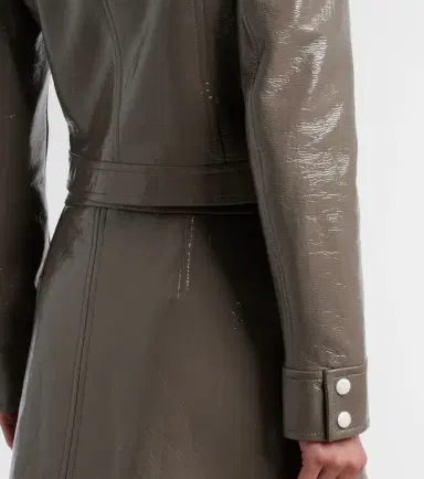Courrèges Courrèges Logo vinyl cropped jacket | Thumbnail 3 Courrèges Courrèges Logo vinyl cropped jacket | Thumbnail 3