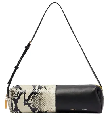 Khaite Kye paneled leather shoulder bag | Thumbnail 1 Khaite Kye paneled leather shoulder bag | Thumbnail 1