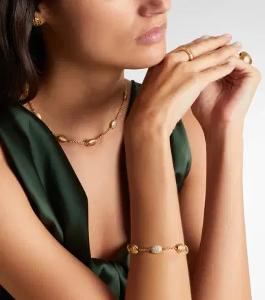 Pamela Zamore Isla Station 18kt gold bracelet with diamonds | Thumbnail 3 Pamela Zamore Isla Station 18kt gold bracelet with diamonds | Thumbnail 3