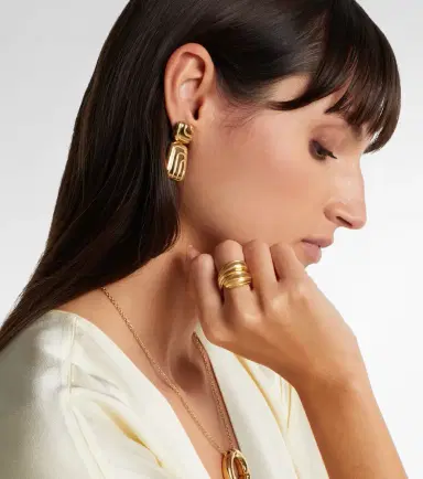 Pamela Zamore Labyrinth 18kt gold drop earrings | Thumbnail 3 Pamela Zamore Labyrinth 18kt gold drop earrings | Thumbnail 3