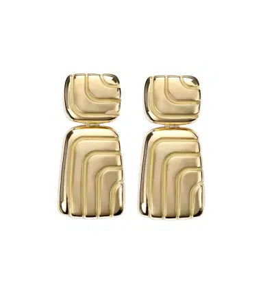 Pamela Zamore Labyrinth 18kt gold drop earrings | Thumbnail 1 Pamela Zamore Labyrinth 18kt gold drop earrings | Thumbnail 1