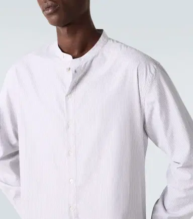 Studio Nicholson x Aaron Levine Nick striped cotton shirt | Thumbnail 4 Studio Nicholson x Aaron Levine Nick striped cotton shirt | Thumbnail 4