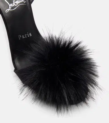 Christian Louboutin Patapompom 100 crêpe satin sandals | Thumbnail 2 Christian Louboutin Patapompom 100 crêpe satin sandals | Thumbnail 2