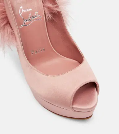 Christian Louboutin Marianne 160 crêpe satin peep-toe pumps | Thumbnail 3 Christian Louboutin Marianne 160 crêpe satin peep-toe pumps | Thumbnail 3