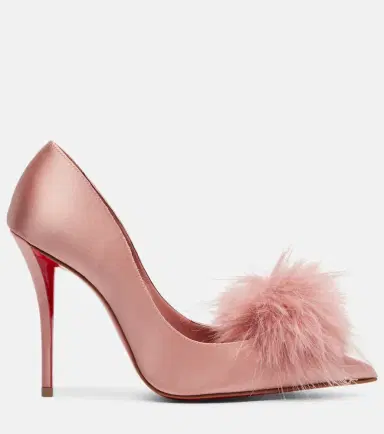 Christian Louboutin Alana 100 embellished crêpe satin pumps | Thumbnail 3 Christian Louboutin Alana 100 embellished crêpe satin pumps | Thumbnail 3