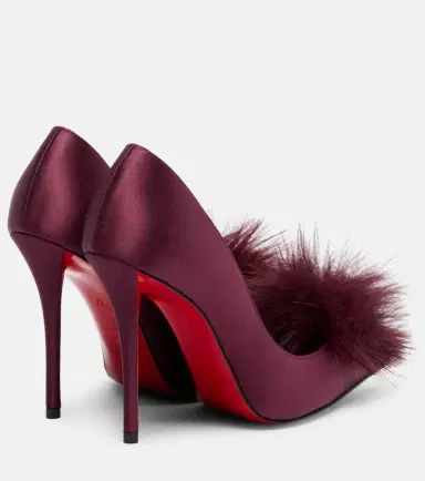 Christian Louboutin Alana 100 embellished crêpe satin pumps | Thumbnail 2 Christian Louboutin Alana 100 embellished crêpe satin pumps | Thumbnail 2