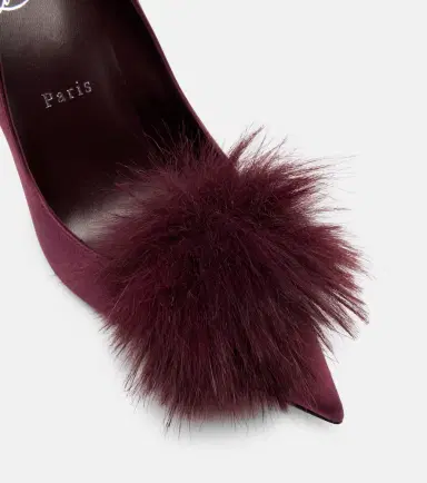 Christian Louboutin Alana 100 embellished crêpe satin pumps | Thumbnail 3 Christian Louboutin Alana 100 embellished crêpe satin pumps | Thumbnail 3