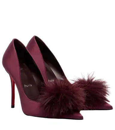 Christian Louboutin Alana 100 embellished crêpe satin pumps | Thumbnail 1 Christian Louboutin Alana 100 embellished crêpe satin pumps | Thumbnail 1