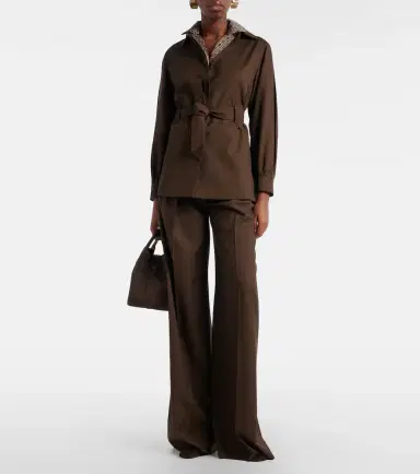 Max Mara Belted virgin wool blazer | Thumbnail 3 Max Mara Belted virgin wool blazer | Thumbnail 3