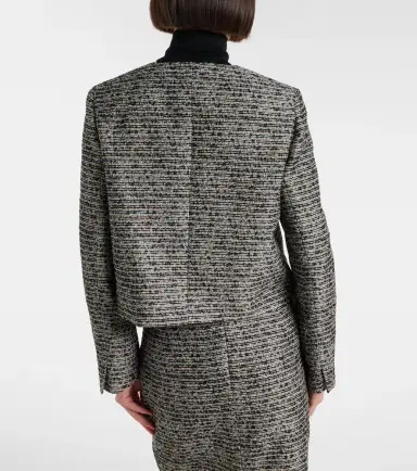 Max Mara Volume tweed jacket | Thumbnail 5 Max Mara Volume tweed jacket | Thumbnail 5