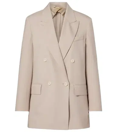 Max Mara Double-breasted wool, mohair, and silk blazer | Thumbnail 1 Max Mara Double-breasted wool, mohair, and silk blazer | Thumbnail 1