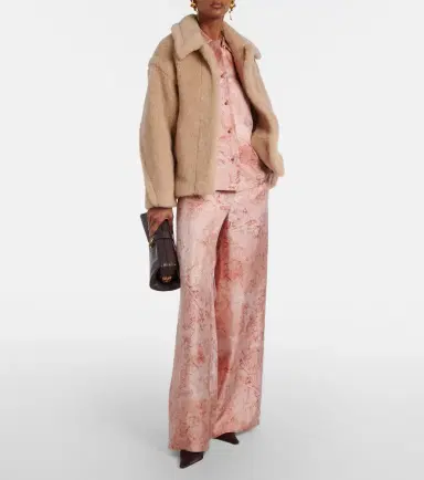 Max Mara Tritone cropped teddy jacket | Thumbnail 4 Max Mara Tritone cropped teddy jacket | Thumbnail 4