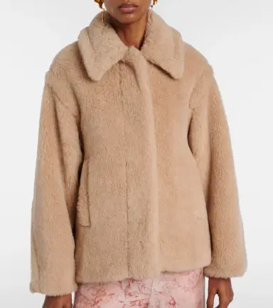 Max Mara Tritone cropped teddy jacket | Thumbnail 5 Max Mara Tritone cropped teddy jacket | Thumbnail 5
