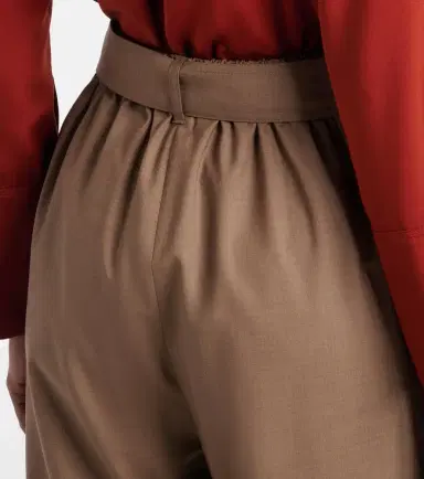 Max Mara Salpa virgin wool wide-leg pants | Thumbnail 3 Max Mara Salpa virgin wool wide-leg pants | Thumbnail 3