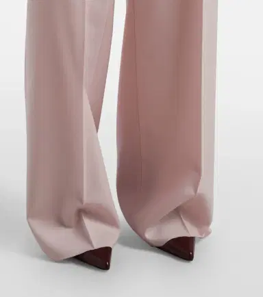 Max Mara Girone wool, mohair, and silk wide-leg pants | Thumbnail 3 Max Mara Girone wool, mohair, and silk wide-leg pants | Thumbnail 3