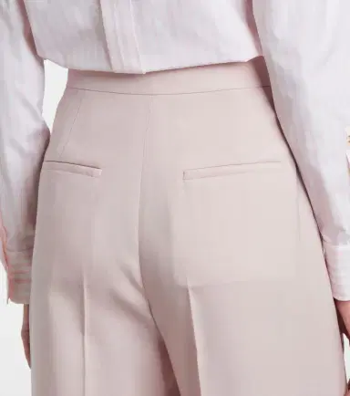 Max Mara Girone wool, mohair, and silk wide-leg pants | Thumbnail 4 Max Mara Girone wool, mohair, and silk wide-leg pants | Thumbnail 4