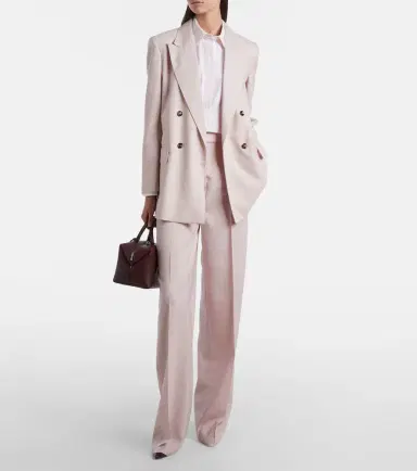 Max Mara Girone wool, mohair, and silk wide-leg pants | Thumbnail 5 Max Mara Girone wool, mohair, and silk wide-leg pants | Thumbnail 5