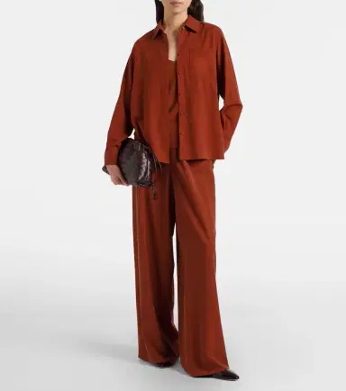 Max Mara Cotton wide-leg pants | Thumbnail 5 Max Mara Cotton wide-leg pants | Thumbnail 5