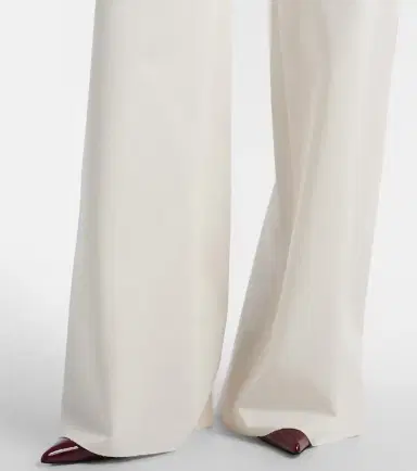 Max Mara Dentice cotton-blend wide-leg pants | Thumbnail 4 Max Mara Dentice cotton-blend wide-leg pants | Thumbnail 4
