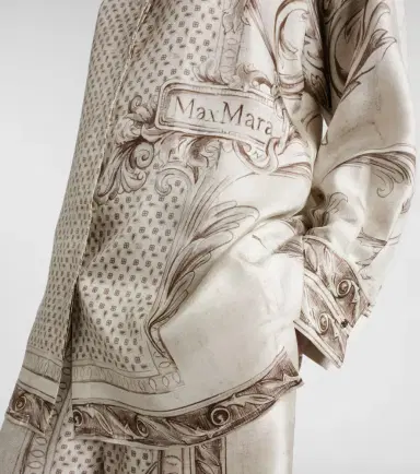 Max Mara Grado printed silk satin shirt | Thumbnail 3 Max Mara Grado printed silk satin shirt | Thumbnail 3