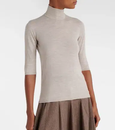 Max Mara Boa virgin wool turtleneck top | Thumbnail 2 Max Mara Boa virgin wool turtleneck top | Thumbnail 2
