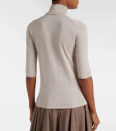 Max Mara Boa virgin wool turtleneck top | Thumbnail 3 Max Mara Boa virgin wool turtleneck top | Thumbnail 3