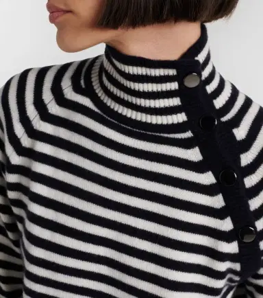 Max Mara Paniere striped cashmere turtleneck top | Thumbnail 4 Max Mara Paniere striped cashmere turtleneck top | Thumbnail 4