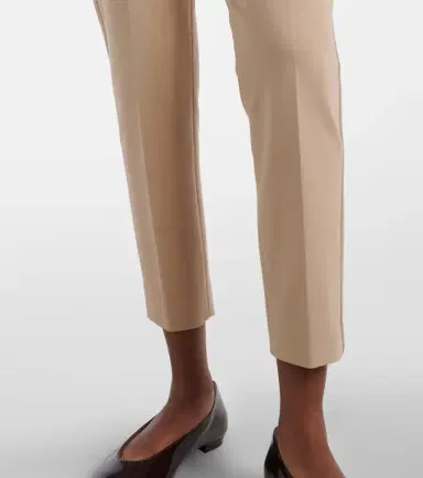 Max Mara Pegno jersey cropped slim pants | Thumbnail 2 Max Mara Pegno jersey cropped slim pants | Thumbnail 2
