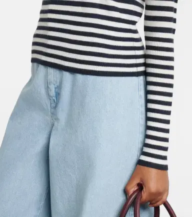 Max Mara Striped cashmere Henley sweater | Thumbnail 3 Max Mara Striped cashmere Henley sweater | Thumbnail 3