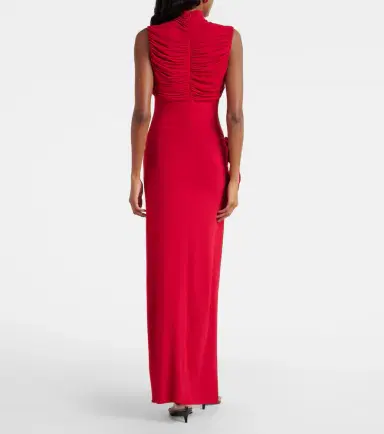Magda Butrym Floral-appliqué draped gown | Thumbnail 4 Magda Butrym Floral-appliqué draped gown | Thumbnail 4