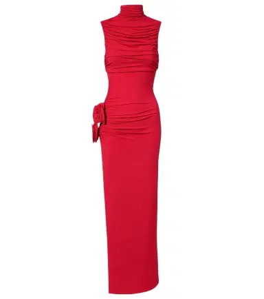 Magda Butrym Floral-appliqué draped gown | Thumbnail 1 Magda Butrym Floral-appliqué draped gown | Thumbnail 1