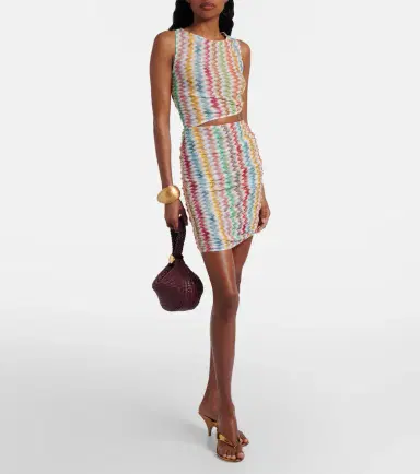 Missoni Zigzag cutout lamé beach dress | Thumbnail 2 Missoni Zigzag cutout lamé beach dress | Thumbnail 2