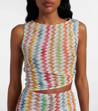 Missoni Zigzag cutout lamé beach dress | Thumbnail 3 Missoni Zigzag cutout lamé beach dress | Thumbnail 3