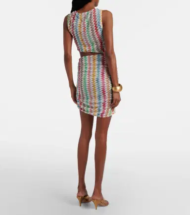 Missoni Zigzag cutout lamé beach dress | Thumbnail 5 Missoni Zigzag cutout lamé beach dress | Thumbnail 5