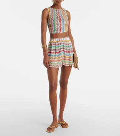 Missoni Zigzag lamé shorts | Thumbnail 2 Missoni Zigzag lamé shorts | Thumbnail 2