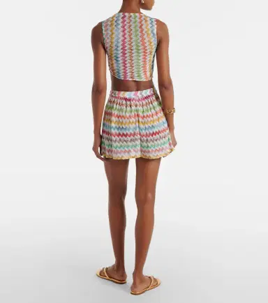 Missoni Zigzag lamé shorts | Thumbnail 4 Missoni Zigzag lamé shorts | Thumbnail 4