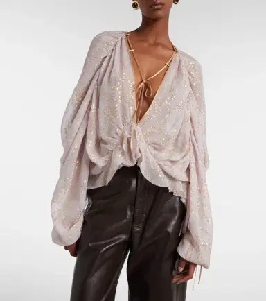 Jacques Wei Ruffled silk-blend shirt | Thumbnail 5 Jacques Wei Ruffled silk-blend shirt | Thumbnail 5