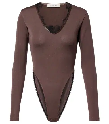 Jacques Wei Lace-trimmed bodysuit | Thumbnail 1 Jacques Wei Lace-trimmed bodysuit | Thumbnail 1