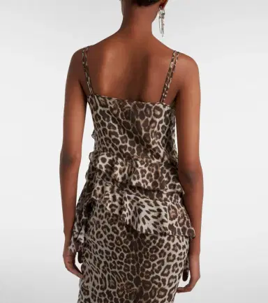 Jacques Wei Leopard-print ruffled silk camisole | Thumbnail 3 Jacques Wei Leopard-print ruffled silk camisole | Thumbnail 3