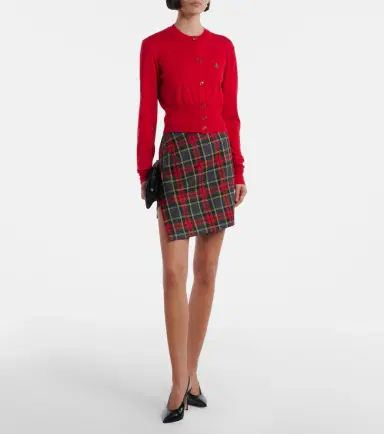 Vivienne Westwood Bea cropped wool and silk cardigan | Thumbnail 2 Vivienne Westwood Bea cropped wool and silk cardigan | Thumbnail 2